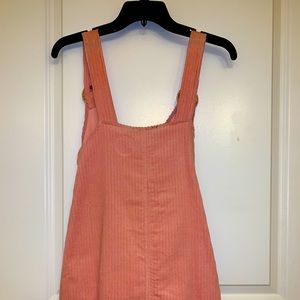 Cute!! woven overalls- Pink with belt buckles
